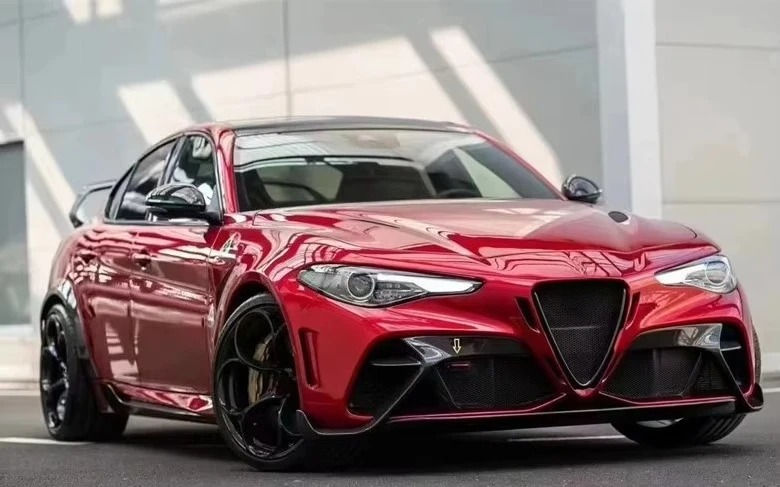 Giulia Refitted and Upgraded GTAM Large Surrounding Front bar Rear bar Side Skirt Tail Wing Leaf Plate